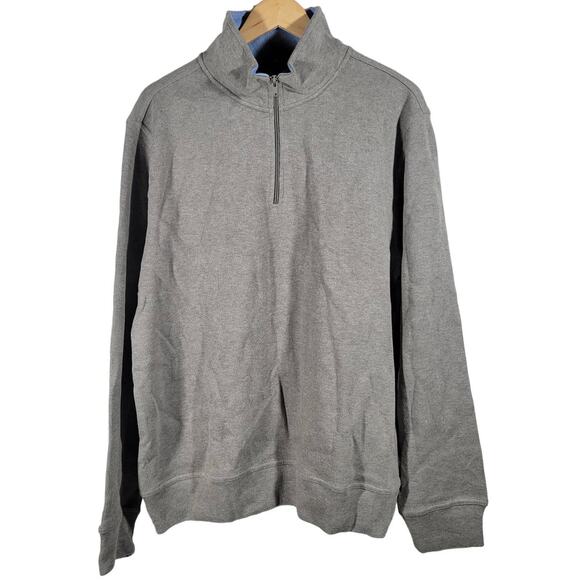 Tailorbyrd Collection Brushed French Rib Quarter Zip Pullover Sweater L NWT - Picture 1 of 11